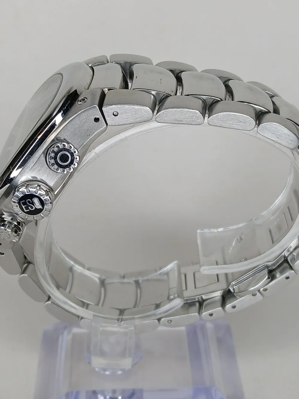 ​ESQ Movado E5262 Chronograph Swiss Quartz Men's All Stainless Steel Watch